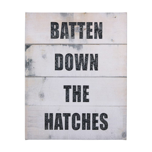 Mercana - Batten Down The Hatches by Mercana Studio a Hand Embellished Textured Canvas - 102183-L view 1