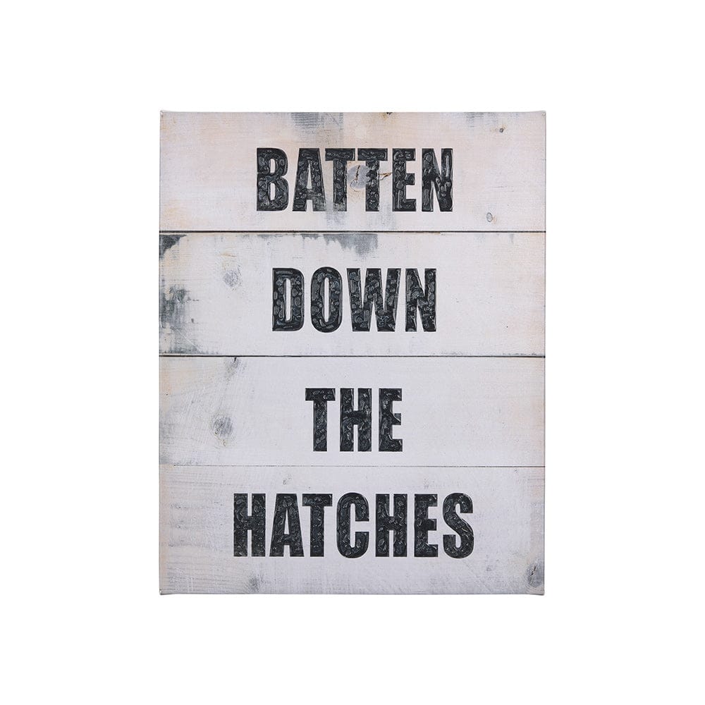 Mercana - Batten Down The Hatches by Mercana Studio a Hand Embellished Textured Canvas - 102183-S view 1