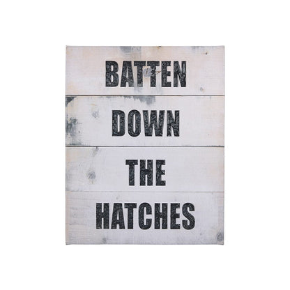 Mercana - Batten Down The Hatches by Mercana Studio a Hand Embellished Textured Canvas - 102183-S view 1