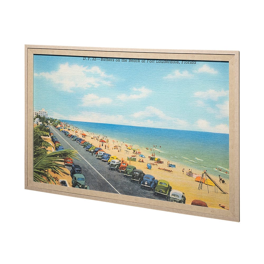 Mercana - Beach Postcard II by Wild Apple Portfolio a Framed Art Print Matted under Glass - 13511 view 2
