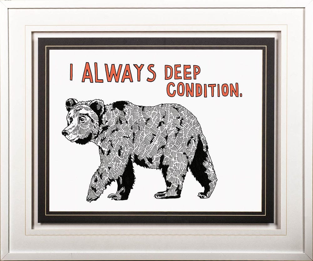 Mercana - Bear by Marie, Natasha a Framed Art Print Matted under Glass - 10303 view 2