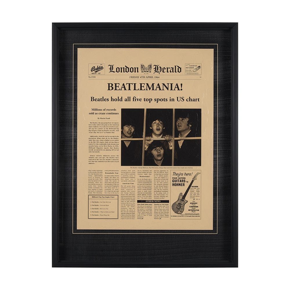 Mercana - Beatlemania! by The Vintage Collection a Hand Embellished Framed Art Print Matted under Glass - 15697 view 1