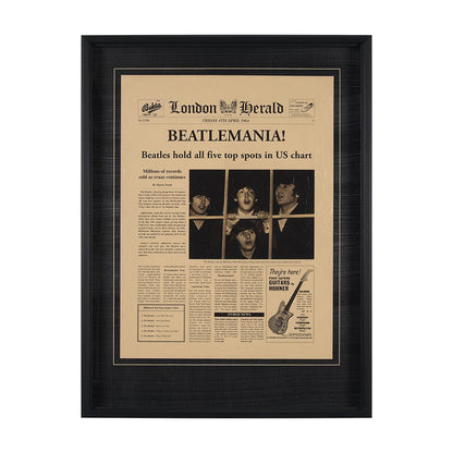 Mercana - Beatlemania! by The Vintage Collection a Hand Embellished Framed Art Print Matted under Glass - 15697 view 1