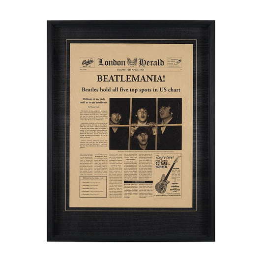 Mercana - Beatlemania! by The Vintage Collection a Hand Embellished Framed Art Print Matted under Glass - 15697 view 1