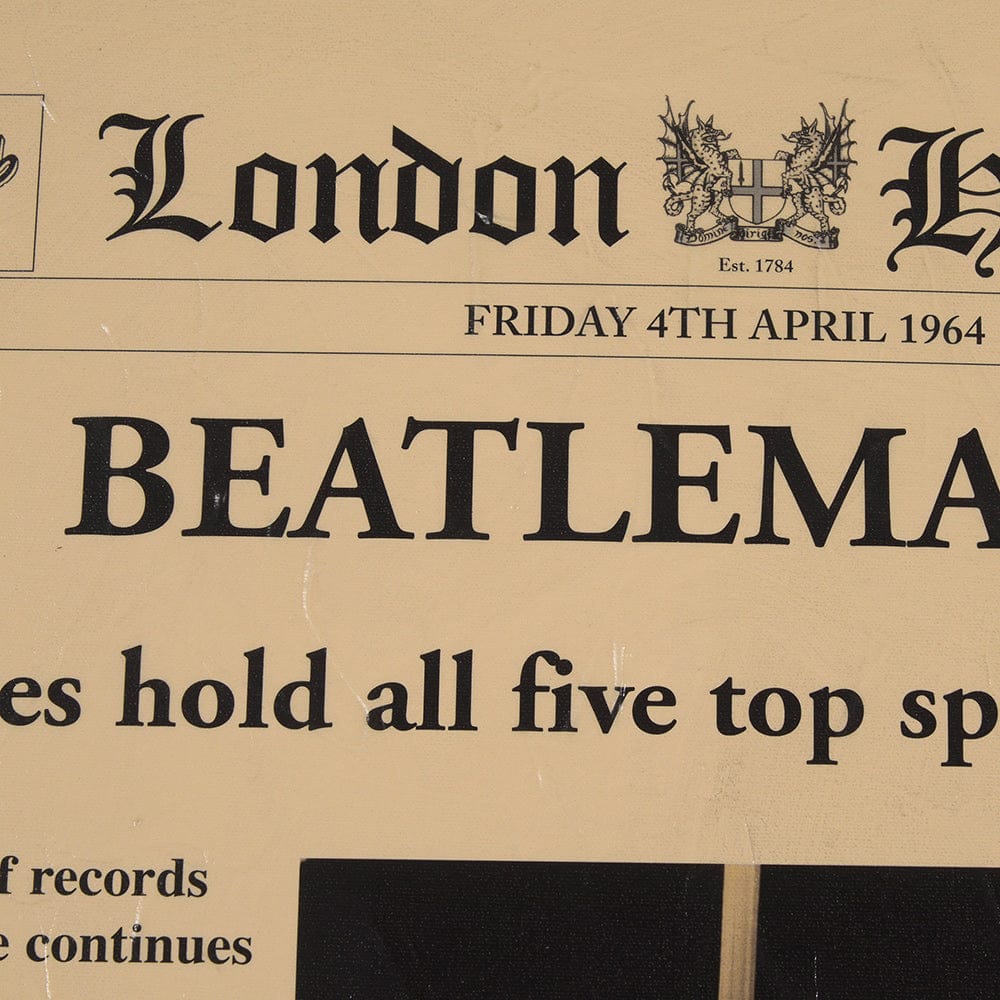 Mercana - Beatlemania! by The Vintage Collection a Hand Embellished Framed Art Print Matted under Glass - 15697 view 7