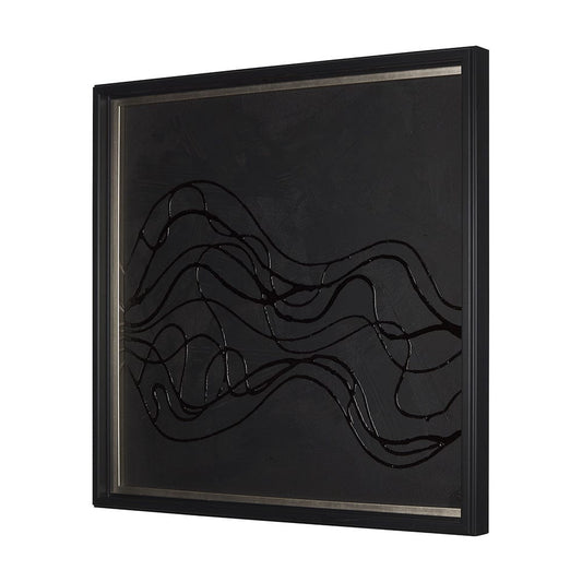 Mercana - Bee Dance I by Studio M a handmade Original Framed 3D Textured Artwork - 14669 view 2
