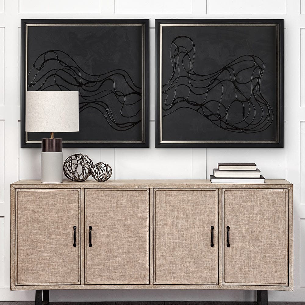 Mercana - Bee Dance I by Studio M a handmade Original Framed 3D Textured Artwork - 14669 view 8