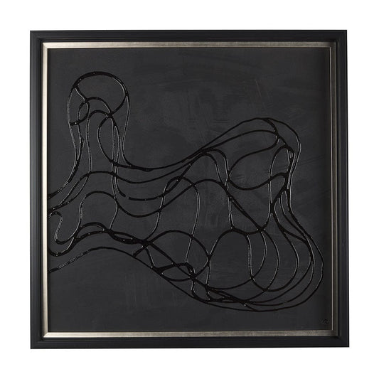 Mercana - Bee Dance II by Studio M a handmade Original Framed 3D Textured Artwork - 14670 view 1