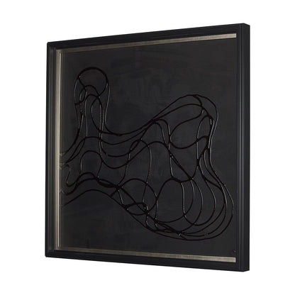 Mercana - Bee Dance II by Studio M a handmade Original Framed 3D Textured Artwork - 14670 view 2