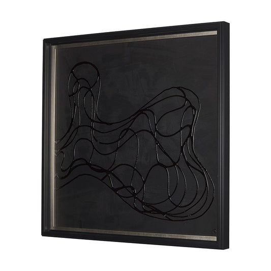 Mercana - Bee Dance II by Studio M a handmade Original Framed 3D Textured Artwork - 14670 view 2