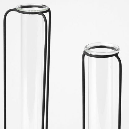 Mercana - Beeker Set Of Three Black Metal Test Tube Style Vases - 68600_CLOSEOUT view 3