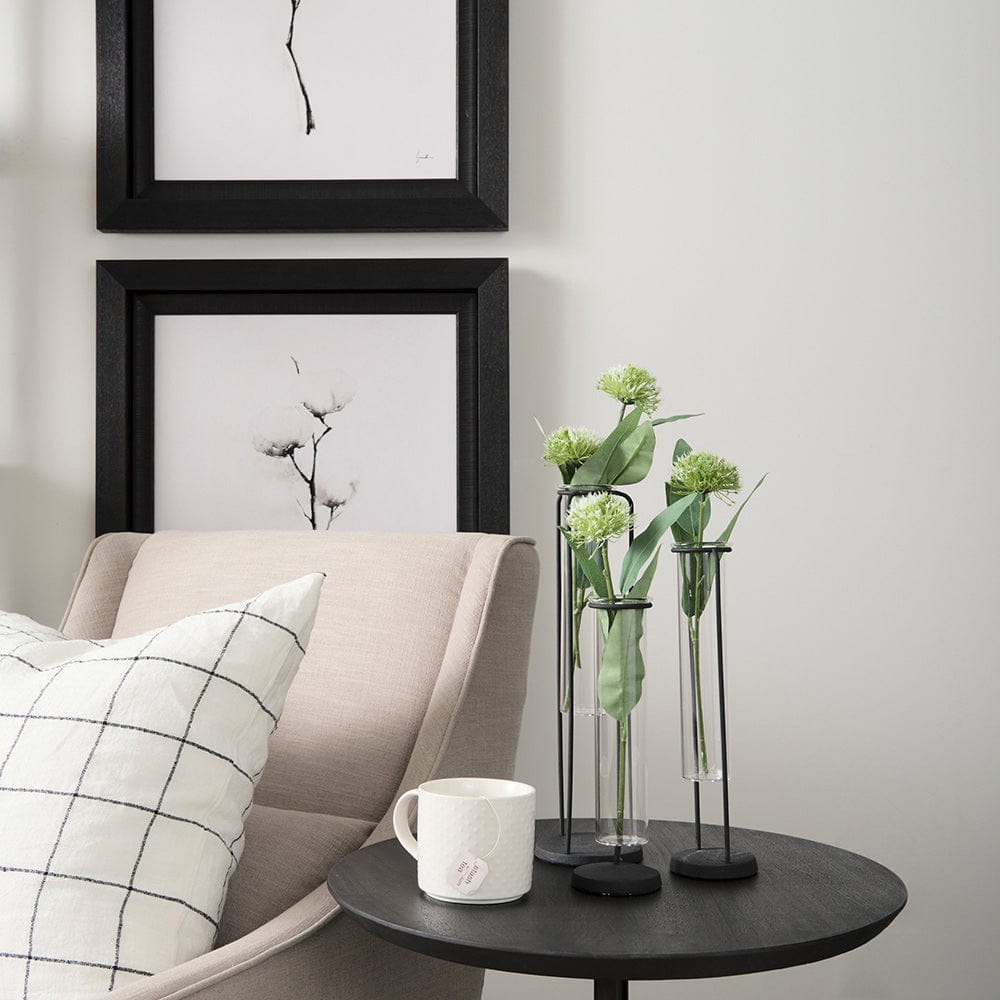 Mercana - Beeker Set Of Three Black Metal Test Tube Style Vases - 68600_CLOSEOUT view 8