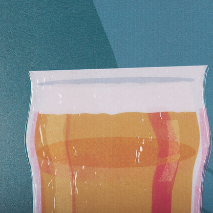 Mercana - Beer Poster IPA by Mercana Studio a Hand Embellished Textured Framed Art Print - 14913 view 7