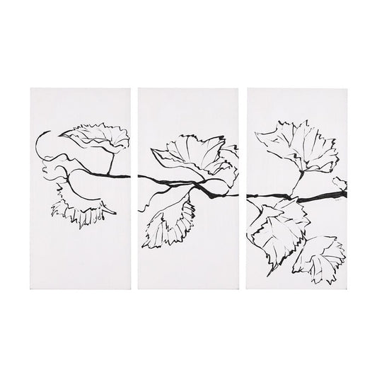 Mercana - Begonia Vine Left by Mercana Studio a Hand Embellished Textured Canvas - 102425-L view 1