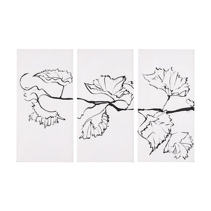 Mercana - Begonia Vine Left by Mercana Studio a Hand Embellished Textured Canvas - 102425-S view 1