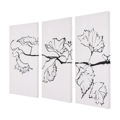 Mercana - Begonia Vine Left by Mercana Studio a Hand Embellished Textured Canvas - 102425-S view 2