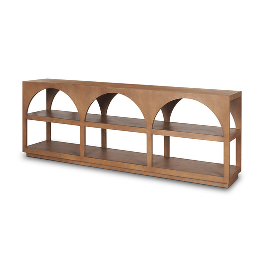 Mercana - Bela Large Arched Console Table Medium Brown Wood - 70580 view 1