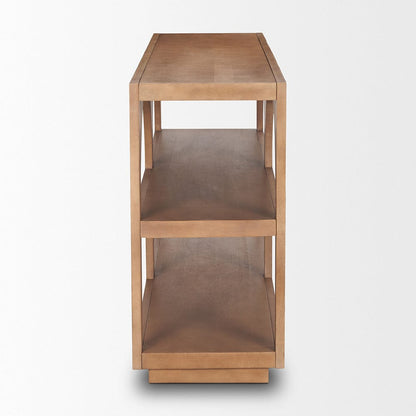 Mercana - Bela Small Arched Console Table Medium Brown Wood - 70581 view 3