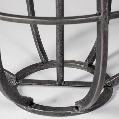 Mercana - Bella Large Black Metal Cylindrical Cage Candle Holder Lantern - 68980_CLOSEOUT view 8