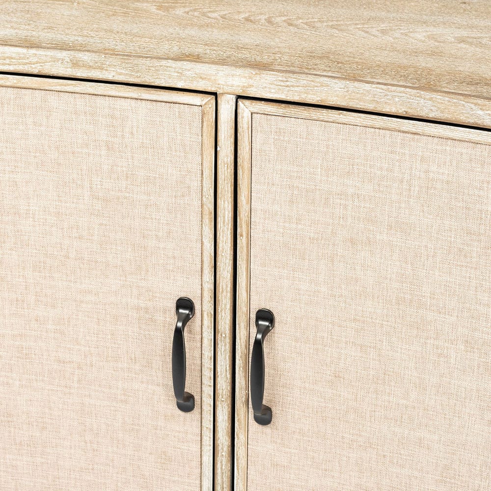Mercana - Bellefontaine 34L x 16W Natural Fir Veneer And Fabric 2 Door Accent Cabinet - 67635 view 13