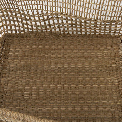 Mercana - Bellisa 18.5L x 14.6W x 11.0H Medium Brown Seagrass Rectangular Basket W/ Handles (Set of 2) - 69585 view 7