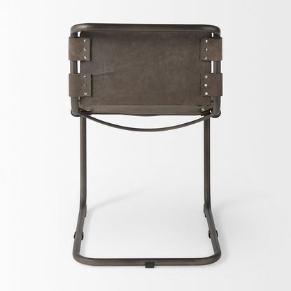 Mercana - Berbick 33" Total Height Brown/Gray Suede w/ Iron Frame Dining Chair - 69275 view 4