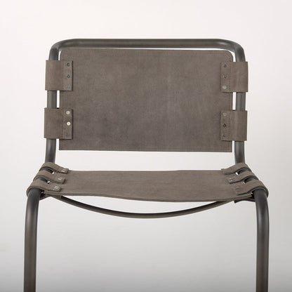 Mercana - Berbick 33" Total Height Brown/Gray Suede w/ Iron Frame Dining Chair - 69275 view 6