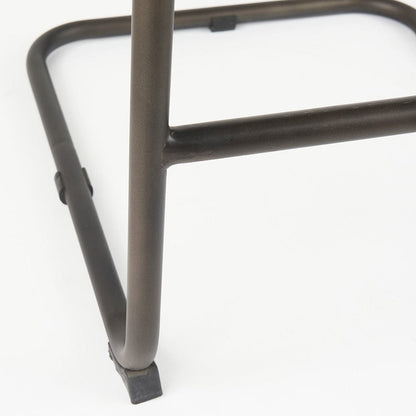 Mercana - Berbick 43" Total Height Black Leather w/ Iron Frame Bar Stool - 69279_CLOSEOUT view 9
