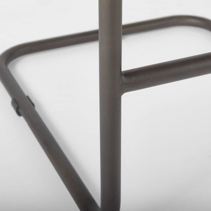 Mercana - Berbick 43" Total Height Brown/Gray Suede w/ Iron Frame Bar Stool - 69281_CLOSEOUT view 9