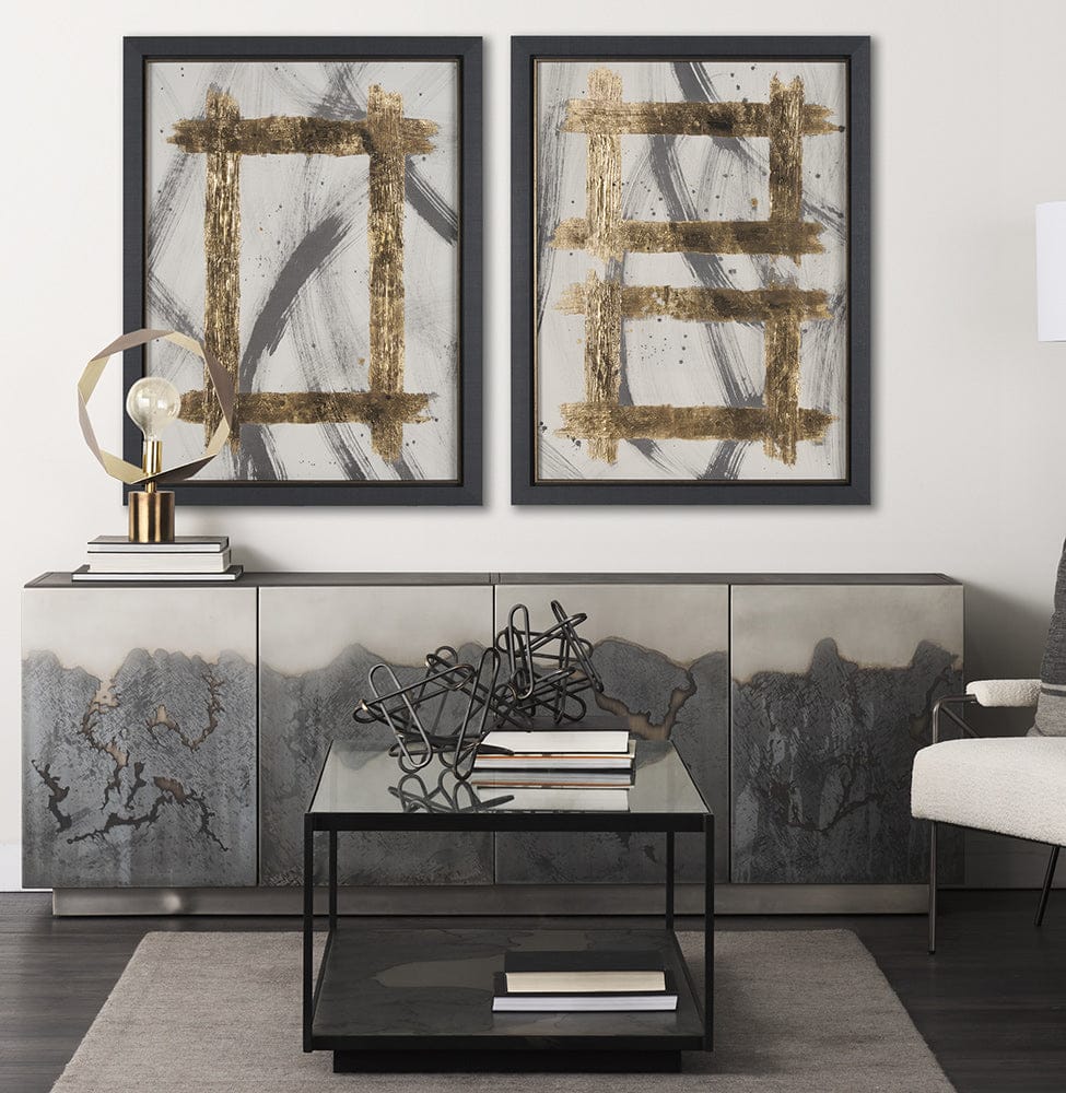 Mercana - Besmirched I by Studio M a handmade Original Framed Artwork under Glass - 15506 view 8