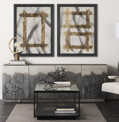 Mercana - Besmirched I by Studio M a handmade Original Framed Artwork under Glass - 15506 view 8