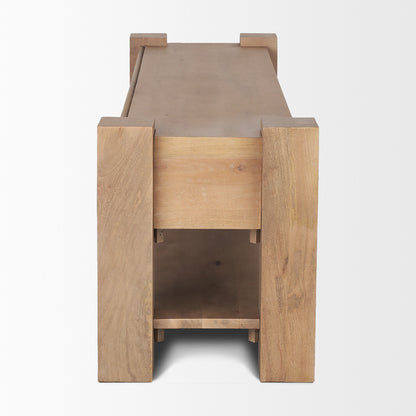 Mercana - Beth Light Brown Wood Media Console - 70634 view 3