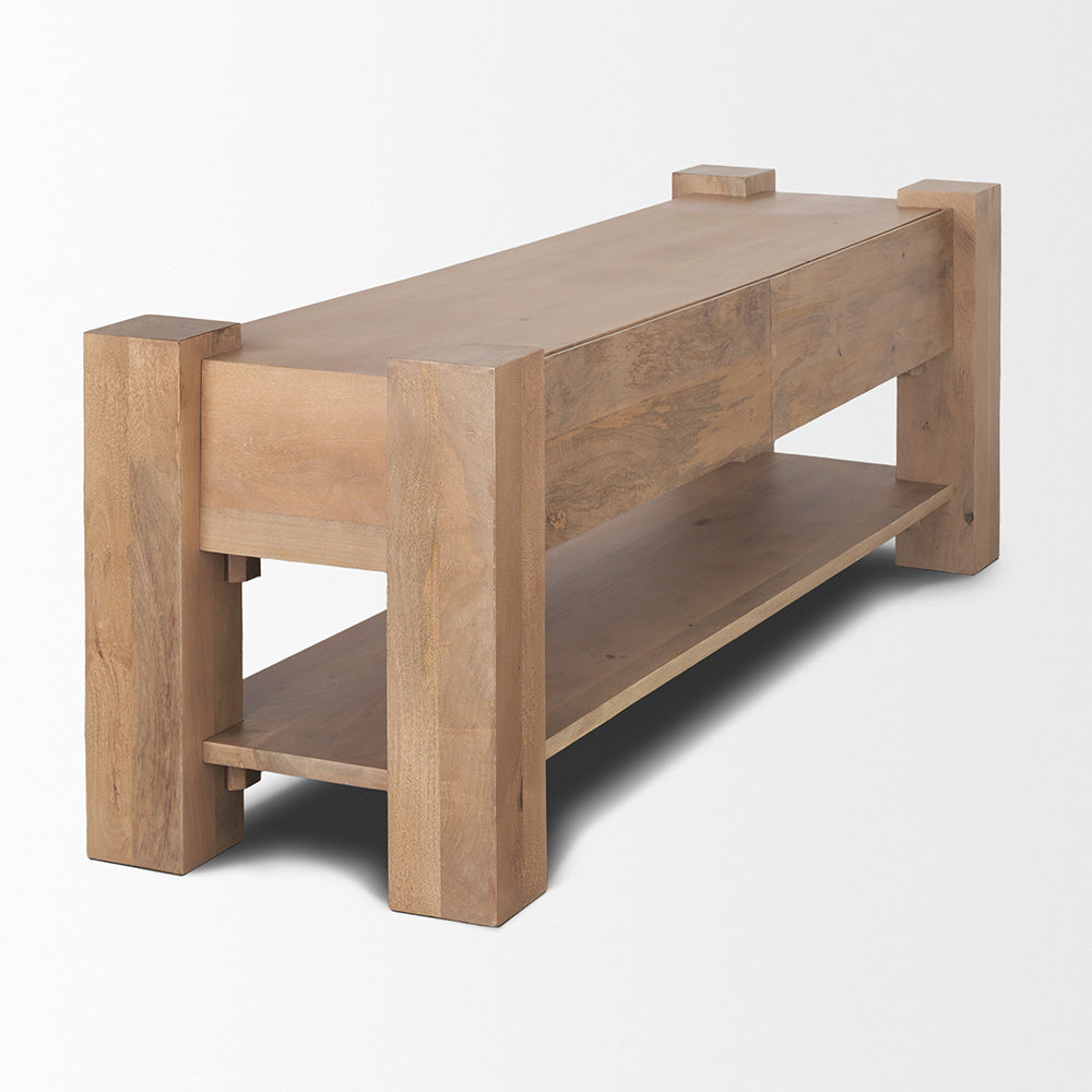 Mercana - Beth Light Brown Wood Media Console - 70634 view 6