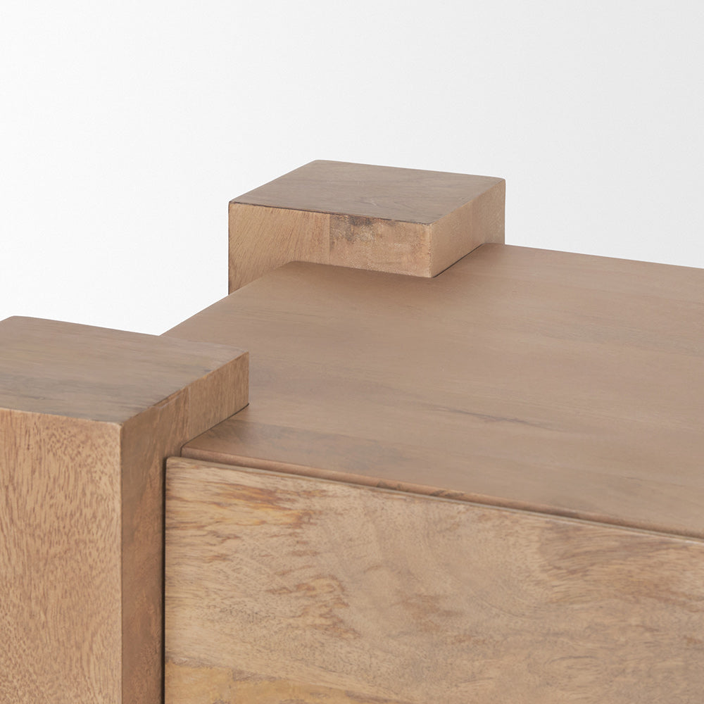 Mercana - Beth Light Brown Wood Media Console - 70634 view 8