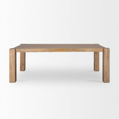 Mercana - Beth Light Brown Wood Rectangular Dining Table - 70637-AB view 2