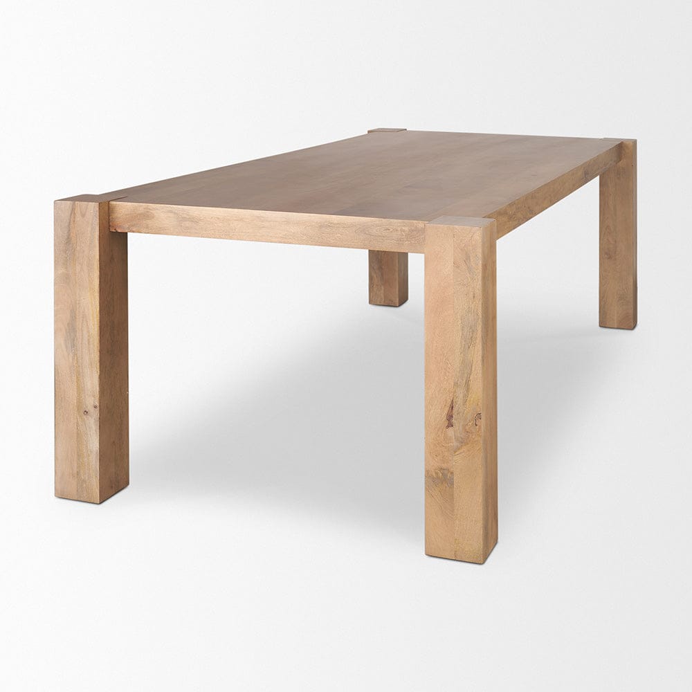 Mercana - Beth Light Brown Wood Rectangular Dining Table - 70637-AB view 4