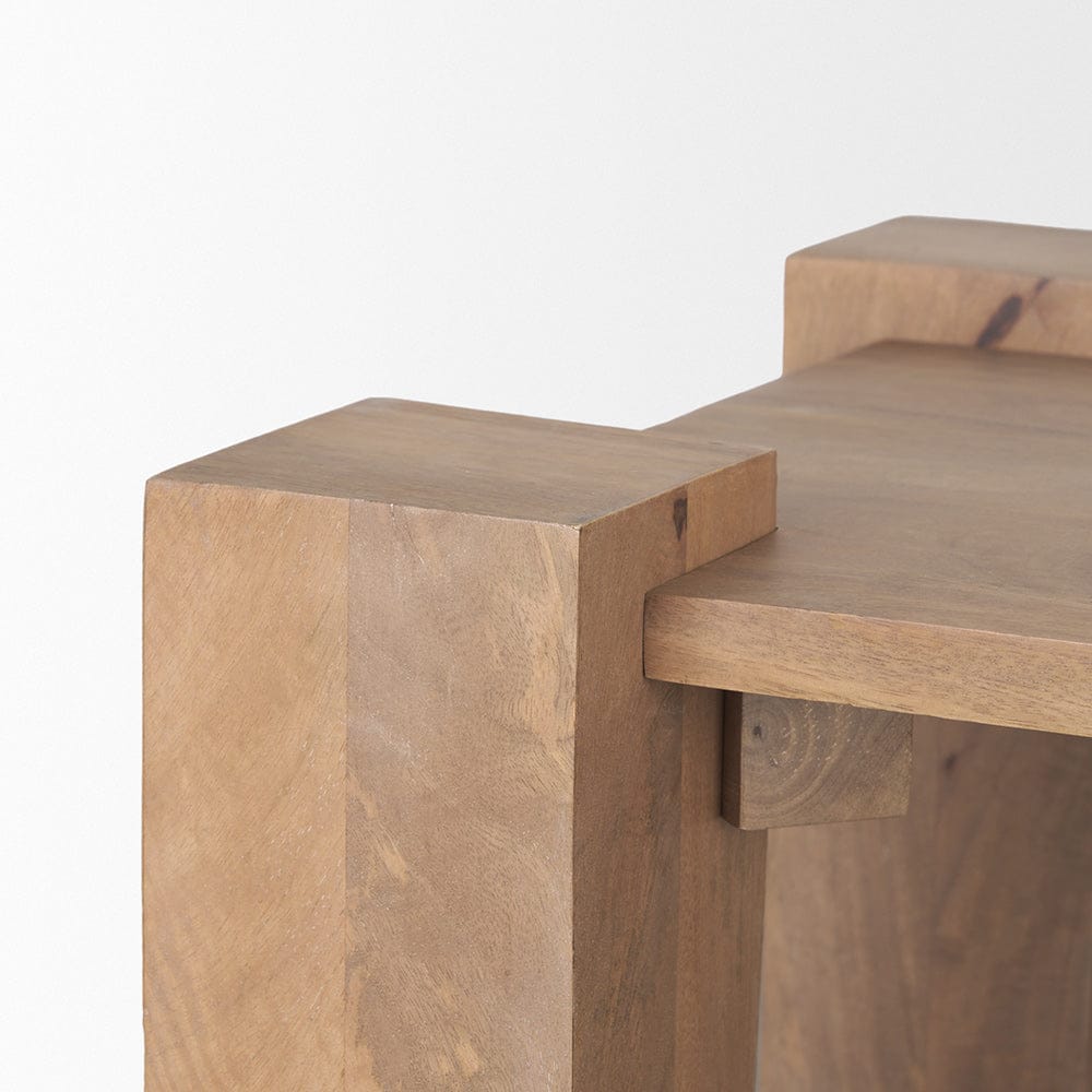 Mercana - Beth Light Brown Wood Square Accent Table - 70633_CLOSEOUT view 5