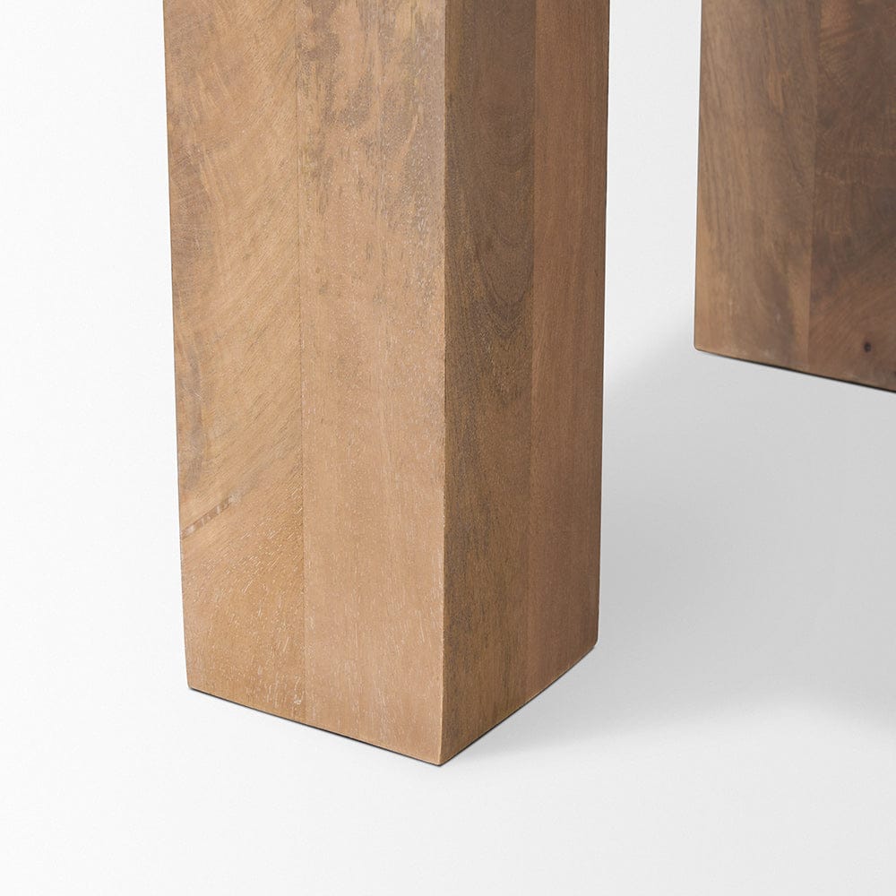 Mercana - Beth Light Brown Wood Square Accent Table - 70633_CLOSEOUT view 6