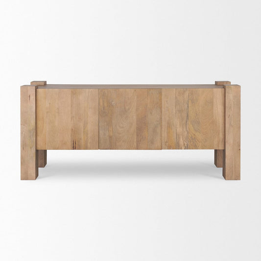 Mercana - Beth Light Brown Wood w/ 3 Doors Sideboard - 70635 view 2