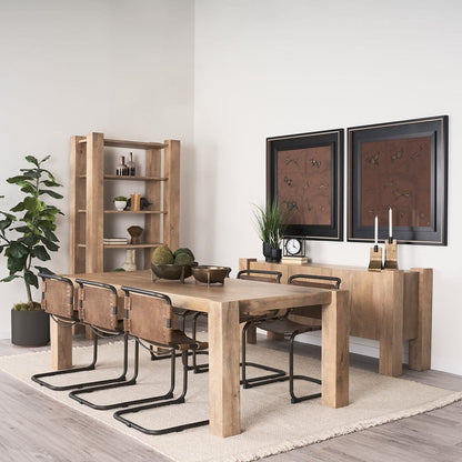 Mercana - Beth Light Brown Wood w/ 3 Doors Sideboard - 70635 view 13