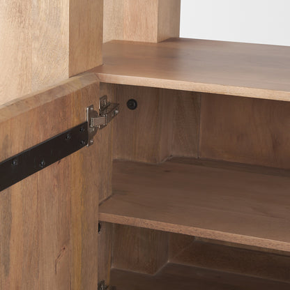 Mercana - Beth Light Brown Wood w/ Open and Closed Storage Shelving Unit - 70636-AB view 10