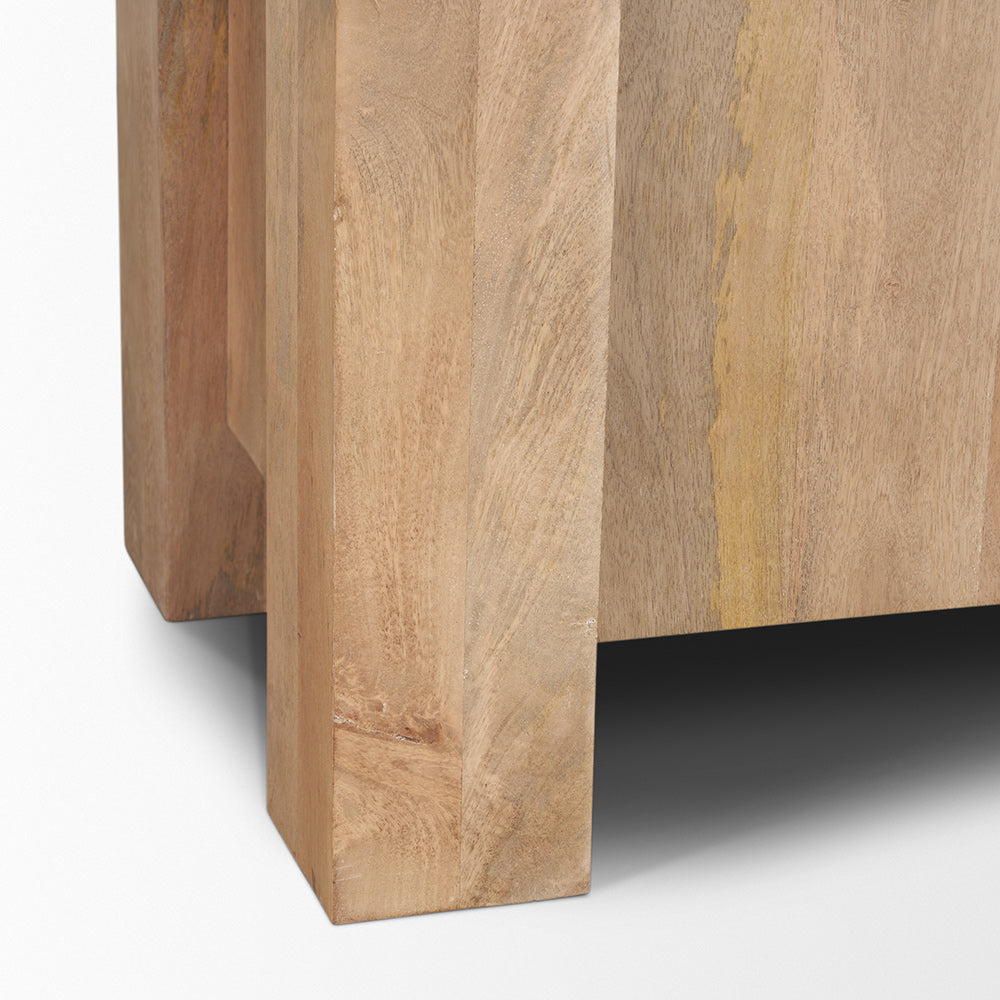 Mercana - Beth Light Brown Wood w/ Open and Closed Storage Shelving Unit - 70636-AB view 11