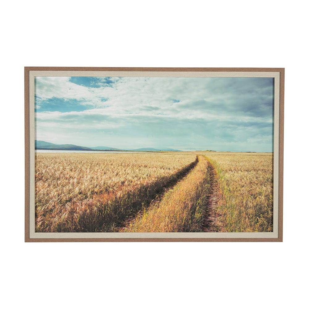Mercana - Between The Fields by Matt Roseveare a Hand Embellished Textured Framed Art Print Matted under Glass - 15319 view 1