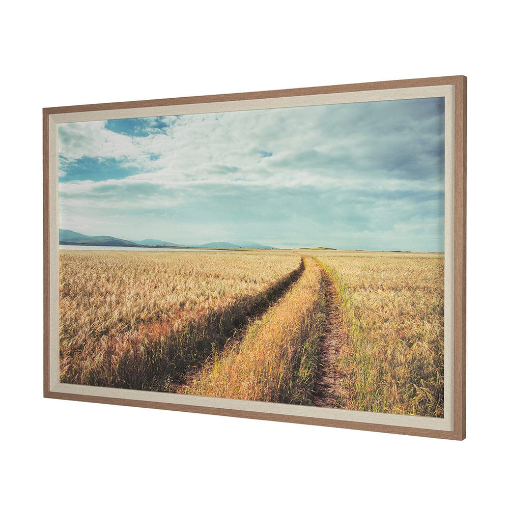 Mercana - Between The Fields by Matt Roseveare a Hand Embellished Textured Framed Art Print Matted under Glass - 15319 view 2