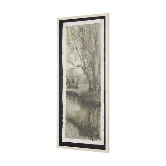 Mercana - Beyond the Rain II by Mercana Studio a Hand Embellished Framed Art Print Matted under Glass - 15500 view 2