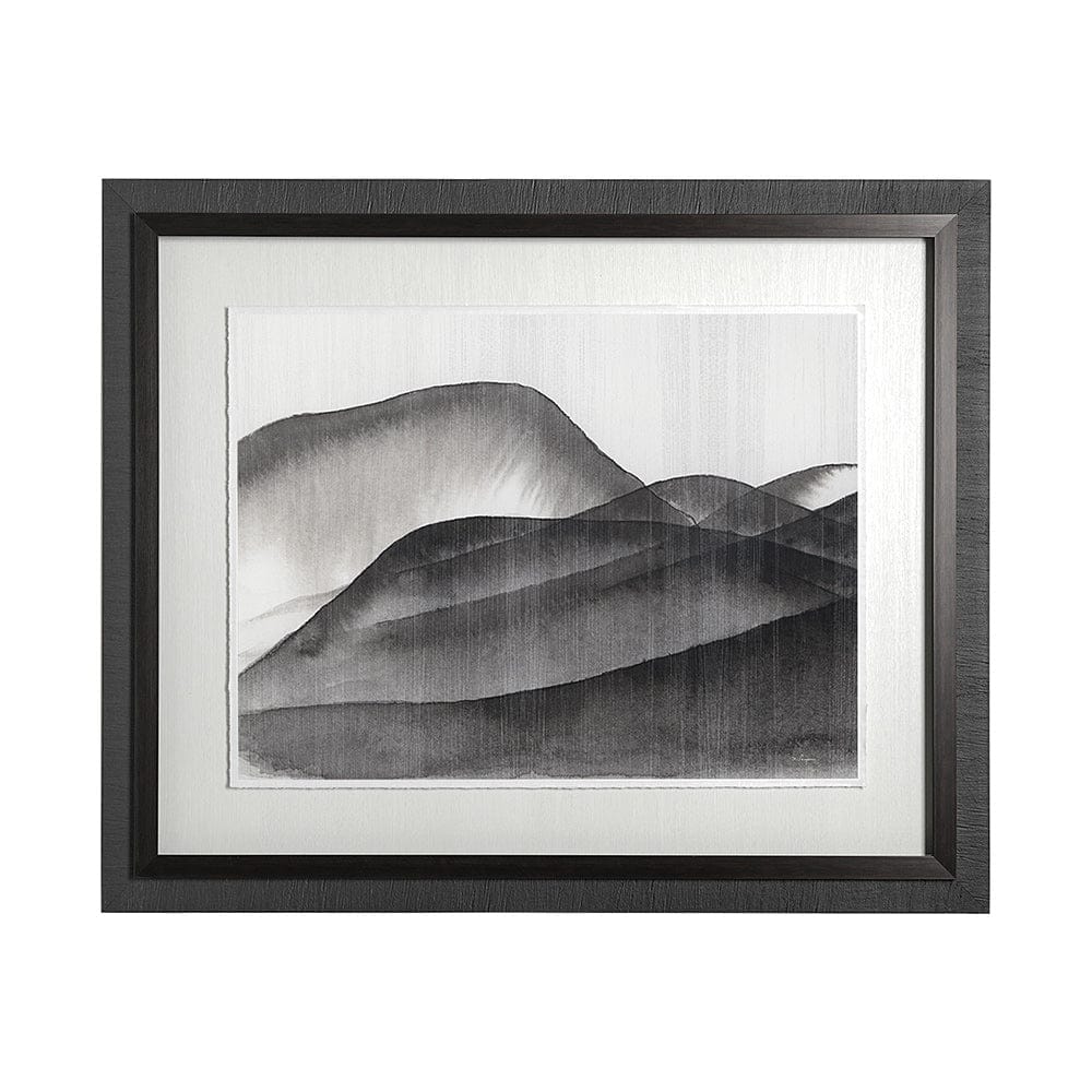 Mercana - Beyond the Rainy Hills I by Mercana Studio Hand Embellished Framed Art Print Matted under Glass - 13050 view 1