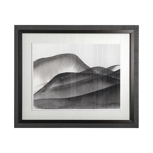 Mercana - Beyond the Rainy Hills I by Mercana Studio Hand Embellished Framed Art Print Matted under Glass - 13050 view 1