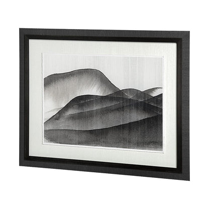 Mercana - Beyond the Rainy Hills I by Mercana Studio Hand Embellished Framed Art Print Matted under Glass - 13050 view 2