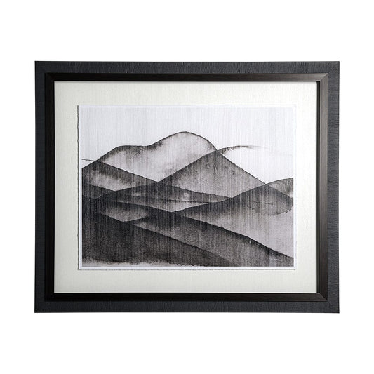 Mercana - Beyond the Rainy Hills II by Mercana Studio Hand Embellished Framed Art Print Matted under Glass - 13051 view 1