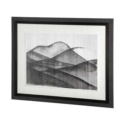 Mercana - Beyond the Rainy Hills II by Mercana Studio Hand Embellished Framed Art Print Matted under Glass - 13051 view 2